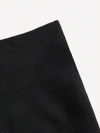 Shape بنطلون نسائي ذو خصر عالٍ بلون صلب يسيطر على الجسم