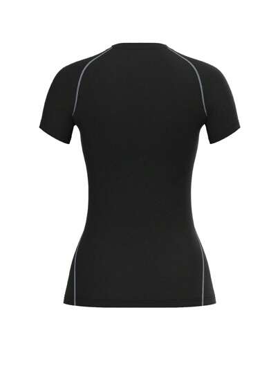 تي شيرت ضاغط من القطن المرن سريع الجفاف للجري، اليوغا، التمارين الرياضية تي شيرت أساسي