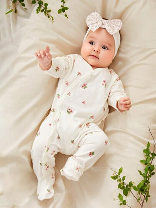 Cozy Pixies بدلة قفز ذات أكمام طويلة كاجوال للفتيات الصغيرات