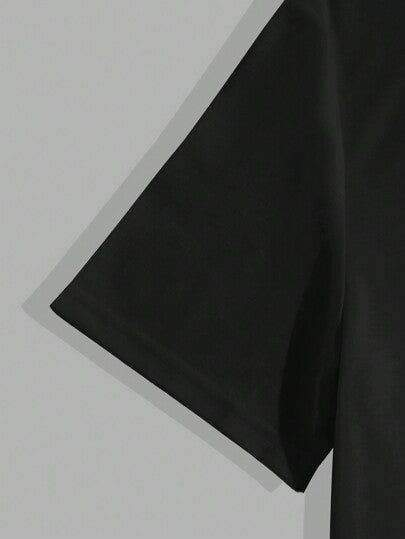 Manfinity VCAY 3 قطعة من القمصان القطنية الكاجوال ذات الرقبة الدائرية والأكمام القصيرة للرجال