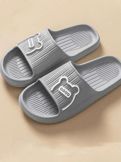 حذاء فليب فلوب رياضي للرجال بنعل سفلي مصنوع من إيفا بطبعة كرتونية، صندل سريع الجفاف للحمام