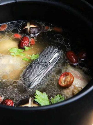 قطعة واحدة مصفاة من الفولاذ المقاوم للصدأ لتوابل وأواني الطهي القابلة لإعادة الاستخدام، للمطبخ، مستلزمات المطبخ، الطعام، الطبخ، التخييم، العطلات، الشاطئ، ديكور الغرفة، منظم، حفلة، السفر