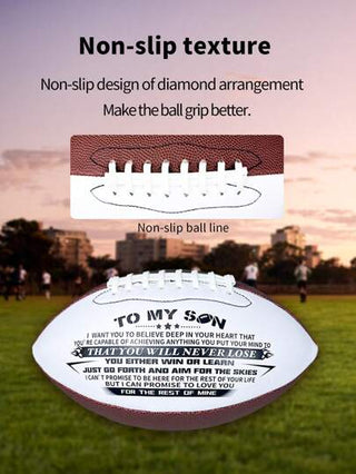 YUNCU كرة قدم أمريكية قياس قياسي رقم 9 معتمدة للتدريب واللعب الترفيهي في الهواء الطلق ، أيام عيد الميلاد وعيد الهالوين