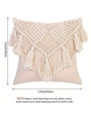 رمضان زينة رمضان غطاء وسادة مخدة من الماكرمي ، غطاء وسادة مطروق مبعثر للأريكة والأرائك والمنزل ، وسادة مربعة مريحة مع شرابات ، 1 قطعة