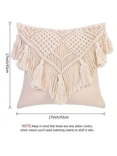 رمضان زينة رمضان غطاء وسادة مخدة من الماكرمي ، غطاء وسادة مطروق مبعثر للأريكة والأرائك والمنزل ، وسادة مربعة مريحة مع شرابات ، 1 قطعة