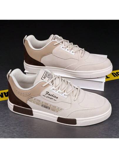 حذاء رياضة عارضة للرجال - حذاء التزلج المضاد للماء الخفيف العصري - حجم 38-47 مضاد للتآكل، مريح ذو نعل سميك للتزلج على اللوح - حذاء فردي الخريف والشتاء مضاد للانزلاق وآمن ذو حجم كبير بحزام جلد الغزال