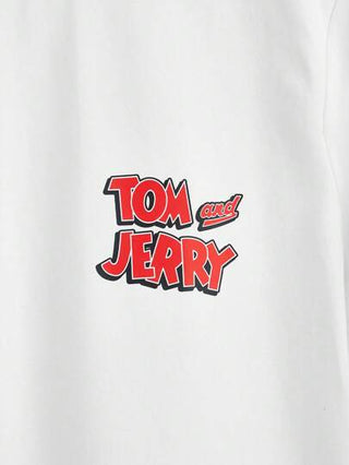 تيشيرتات بناتي TOM & JERRY X تي شيرت برسومات كرتونية وأحرف من Tween Girl