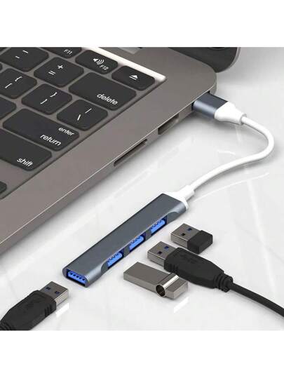 محور USB نوع C 3.0 مع 4 منافذ من ENVISAOC ، محول متعدد متوافق مع Pro 13 15 Air M1 Pro وأجهزة الكمبيوتر الشخصية، ملحقات الهواتف OTG USB 2.0