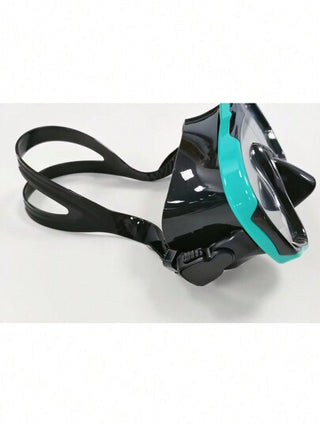 أقنعة الغطس والسباحة للكبار ، قناع زجاجي واحد ، مضاد للماء ومانع للضباب. مناسب لرياضات الهواء الطلق والمائية