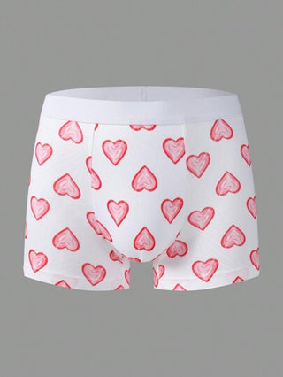 Happy Jammies شورت بوكسر بطبعة قلب للرجال