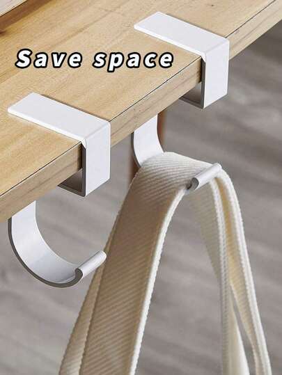 أثاث مكتبي 1 خطاف محمول للحقيبة ، خطاف للطلبة على المكتب، تصميم قابل للإزالة والتحرك، مانع للإنزلاق لبداية العام الدراسي