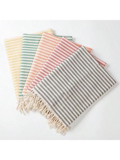 بطانية شاطئ غير لاصقة تركية، منشفة سباحة للكبار عند المسبح، بطانية شاطئ خفيفة الوزن وسريعة الجفاف مزينة بشراريب، بطانية شاطئ تركية، وشاح، بطانية شاطئ مخططة، ضرورة للسفر والعطلات، ضرورة للسباحة في السفن