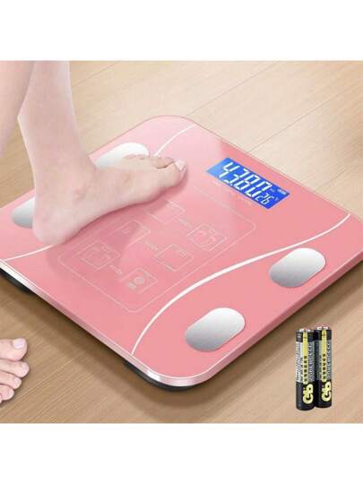مقياس الدهون الذكي المتصل بالتطبيق 180كجم للاستخدام المنزلي - يقيس بدقة نسبة الدهون في الجسم وغيرها أثناء التمارين أو الأنشطة اللياقة البدنية، اكسسوارات الجيم