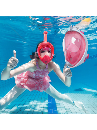 قناع غوص تحت الماء كامل الوجه مع أنبوب شفط للكبار، معدات سباحة مضادة للضباب