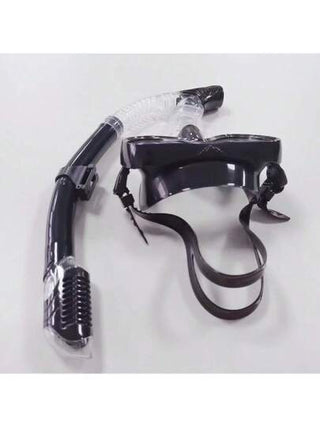 قناع غطس وغطاسة للكبار يتضمن أنبوب تنفس، عدسة مقاومة للضباب من الزجاج المقوى، قناع من سيليكون سائل، مجفف انبوب التنفس العلوي، معدات سباحة