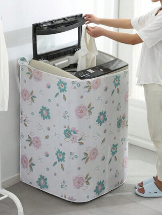 غطاء واقي للغسالة قابل للطي مقاوم للماء ومانع للغبار لأجهزة المنزل للمدرسة والمكتب والمنزل والسفر والحقيبة والمنظم والتخزين - قطعة واحدة