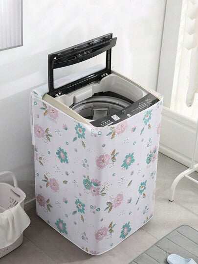 غطاء واقي للغسالة قابل للطي مقاوم للماء ومانع للغبار لأجهزة المنزل للمدرسة والمكتب والمنزل والسفر والحقيبة والمنظم والتخزين - قطعة واحدة