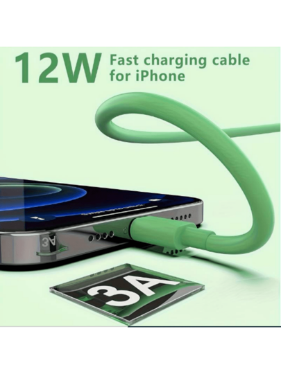 كابل شاحن متوافق مع بطول 1م/2م/3م، أسلاك متعددة الألوان متوافق مع لشحن سريع وإرسال بيانات عالي السرعة USB كابل متوافق مع 14/13/12/11 برو ماكس/ميني/XS MAX/XR/XS/X/8/7/6S/SE، متوافق مع iPad مع 14 برو ماكس، 14 برو، 14 بلس، 13 برو ماكس،13 برو، 13، 12 برو، 12،