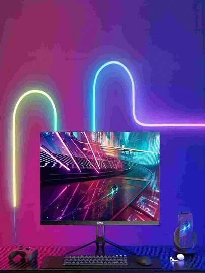 شريط إضاءة LED قابل للماء مقاس 5 فولت بمنفذ USB مع تحكم عبر التطبيق، وظيفة التزامن مع الموسيقى، وضع DIY، إضاءة  متدفقة نيون للزخرفة الجدارية، لوحة LED نيون، إضاءة حبل، إضاءة نيون  مرنة مع ألوان RGB دريمي، لغرفة النوم، حفلات الزفاف، الحفلات، الإعلانات، DC5