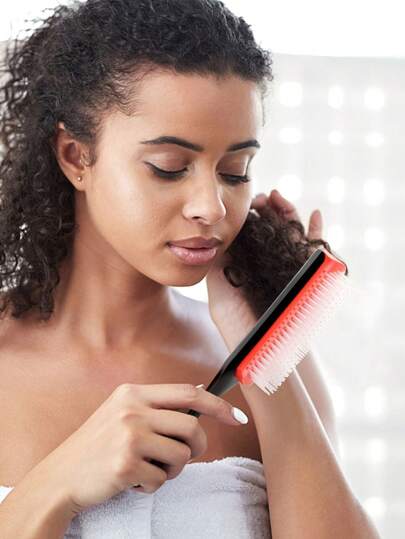 مشط شعر قابل للفصل بتسعة أسنان لرجال الشعر الزيتي والقصات الكبيرة الخلفية، مناسب للاستخدام في المنزل والتصفيف