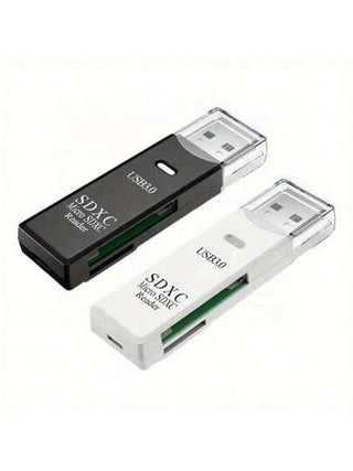 محول بطاقة متعددة 2في1 و قارئ متعدد البطاقات بسرعة عالية بمدخل Usb 3.0 ومناسب جداً لبطاقات Micro Sd وبطاقات Tf. محول فلاش لتخزين البيانات