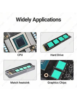 100 وسادة سيليكونية بحرارة توصيلية Jeyi ،مبرد حراري M.2 Ssd Nvme Ngff Thermal لحاسوب محمول/معالج رسومي/gpu/cpu/led للبطاقات الرسومية