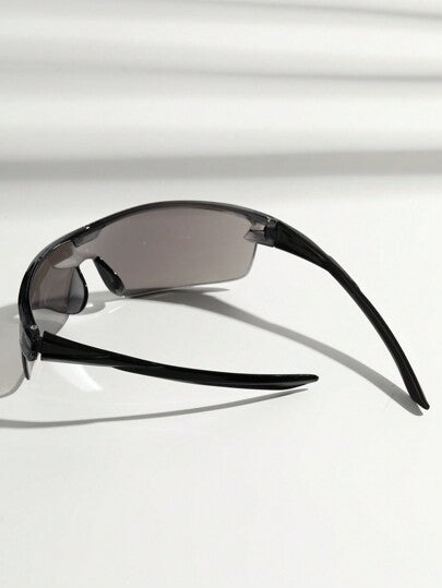 POLASUP زوج نظارات رياضية كلاسيكية بتدرج اللون قطعة واحدة، نظارات طبية محمية ضد الرياح بالكامل للدراجات والأنشطة الرياضية