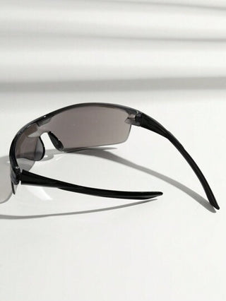 POLASUP زوج نظارات رياضية كلاسيكية بتدرج اللون قطعة واحدة، نظارات طبية محمية ضد الرياح بالكامل للدراجات والأنشطة الرياضية