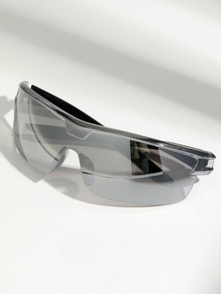 POLASUP زوج نظارات رياضية كلاسيكية بتدرج اللون قطعة واحدة، نظارات طبية محمية ضد الرياح بالكامل للدراجات والأنشطة الرياضية