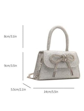 حقيبة يد إطفال بو بسيطة بلون سادة مع تفاصيل عقدة، أنيقة وعصرية كحقيبة يد أو كتحمل على الكتف