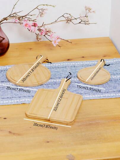 صينية من البامبو لتقديم البيتزا والستيك والمطبخ الغربي والفرنسي والإيطالي، والقهوة والوجبات الخفيفة ، متوفرة بأشكال قلب وزهرة ومستطيلة. لاستخدامها في المطاعم كصينية أدوات مائدة أو طعام أو أصداف نباتات أو وجبات خفيفة أو كقاعدة لأوعية النباتات...