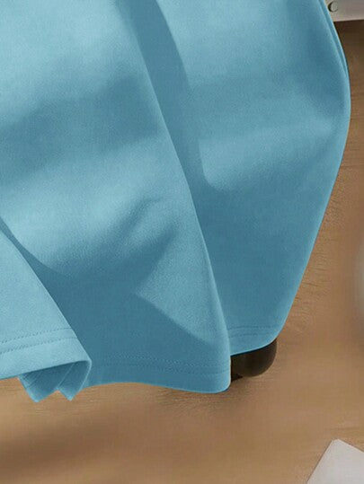 SHEIN تي شيرت صيفي بياقة دائرية وأكمام قصيرة للأولاد، مطبوع عليها حروف عارضة، مناسب لفصل الصيف