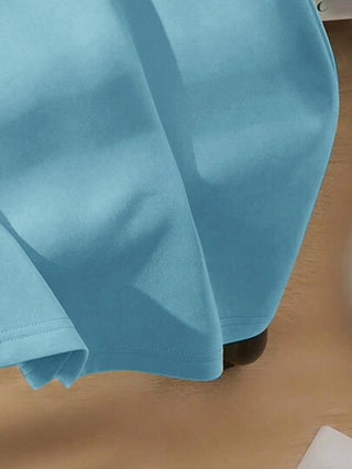 SHEIN تي شيرت صيفي بياقة دائرية وأكمام قصيرة للأولاد، مطبوع عليها حروف عارضة، مناسب لفصل الصيف