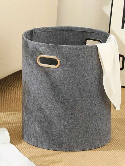 سلة غسيل كبيرة من الشعر المُلبَّد، حاوية ملابس قذرة قابلة للطي، صندوق تخزين منزلي للعب الأطفال والعناصر المتنوعة مثل البناطيل والأحذية والجينز والبوت والتنورة، سلة غسيل، سلة غسيل قابلة للطي، منظم حمام، سلة، سلة تخزين