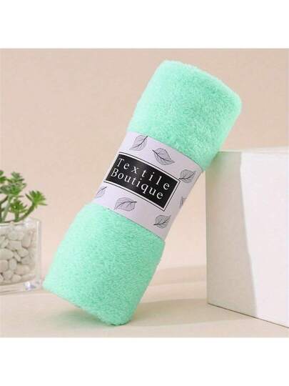 5 ألوان لمنشفة سميكة عالية الكثافة من الصوف القطني، سريعة الجفاف ولا تسقط، معبأة في بطاقة ورقية وشريط للهدايا