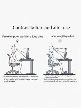 أثاث مكتبي مسند للقدمين شبه دائري مانع للانزلاق مع وظيفة الهز لمكتب 1/2 قطعة