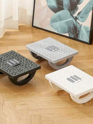 أثاث مكتبي مسند للقدمين شبه دائري مانع للانزلاق مع وظيفة الهز لمكتب 1/2 قطعة