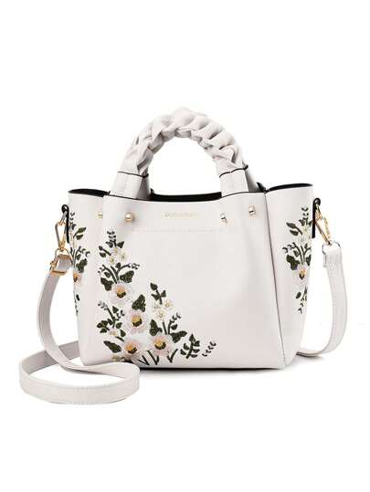 حقيبة كتف بتطريزات نسائية، حقيبة كروسبودي فاشن عصرية وحقيبة يد ،هدايا عيد الأم ،هدايا امهات ،ضروريات الأمهات، حقيبة للأم للخروج