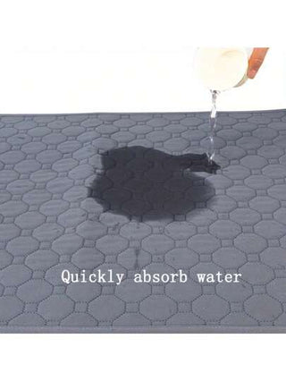 حصيرة بول للحيوانات الأليفة يمكن غسلها وإعادة استخدامها - طبقة ماء 4 طبقات لتدريب الكلاب مع قلب ضامن - مثالية للتبول داخل المنزل ومعاناة فقدان السيطرة والسفر - بديل لرمل القطط وحصيرة سرير الكلب