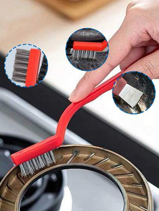 3 فرشاة تنظيف بألوان عشوائية و 2 جيرة تنظيف،للمطبخ والحمام والمنزل، مستلزمات منزلية