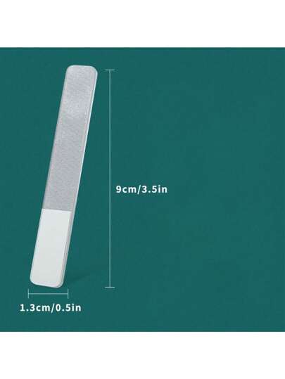 ملف أظافر من الزجاج النانوي، عبوة 1 ملف أظافر من الزجاج الشفاف، ملف أظافر مصقول، ملف أظافر بلوري لصالون التجميل والاستخدام المنزلي، حقيبة، منظم، تخزين