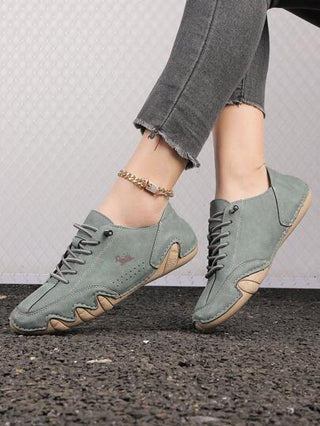 أحذية رياضية كاجول للنساء بتصميم محبور مصنوع يدويًا، مناسبة للياقة البدنية والتدريب الصارم، بأناقة طراز الموتوسيكل، مع بطانة مطاطية مانعة للانزلاق، حذاء لوفر سهل الارتداء