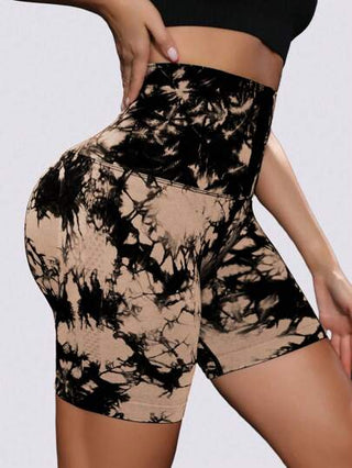 Seamluxe Sport صشورت رياضية مربوط بحبل كشكشة مصبوغ بتقنية التباين اللوني، شورت رياضي، شورت جيم ، شورت رياضي