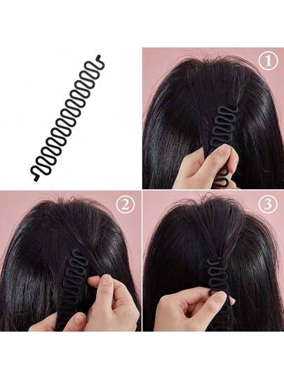 أداة تصفيف الشعر DIY بتقنية الضفيرة على شكل سمكة العظم ، أداة تصفيف السحر لتجعيد الشعر، اكسسوارات تصفيف الشعر ، بكرات شعر ، تجعيد بدون حرارة ، مجعد الشعر ، منتجات وإكسسوارات الشعر للصالون والسفر وأساسيات التجميل