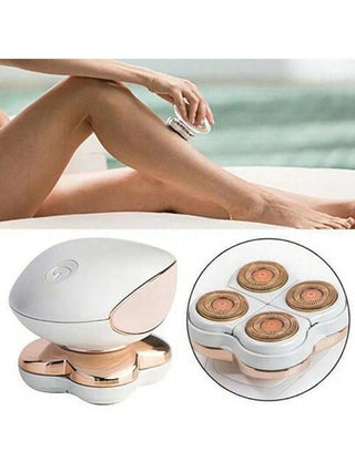 رؤوس الحلاقة البديلة لآلة الحلاقة الكهربائية الدوارة 360 درجة محلقة كهربائية رباعية الرؤوس إزالة الشعر