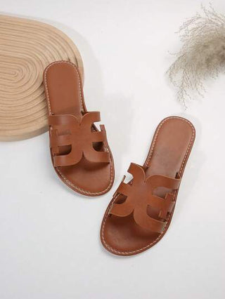 شباشب نسائية ذات لون أحادي، صنادل شبشب منزلية كاجوال مريحة لارتداء الداخل/الخارج والشاطئ