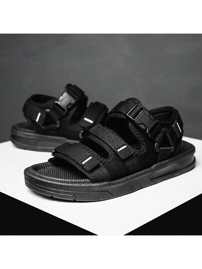 صنادل للرجال خفيفة الوزن و مانعة للانزلاق ومتعددة الاستخدامات وتنفس وبسيطة وذات نعل ناعم مقاوم للاهتراء تصلح للعمل والخارج في الصيف