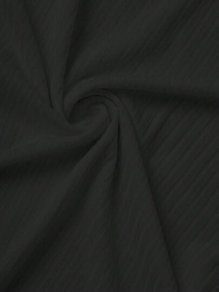 Manfinity RelaxMax قميص قصير الأكمام لرجال الخامة عمودية معقودة على الرقبة للربيع والصيف