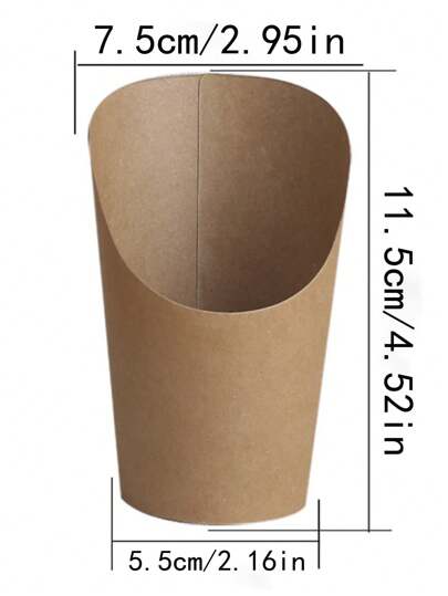 20 قطعة/10 قطع/40 قطعة/50 قطعة أكواب فطيرة البيض، أكواب ورق كرافت سميك مائلة، أكواب البطاطس المقلية، علبة تغليف الخبز، أكواب الآيس كريم، علب تغليف الحلويات الأنبوبية المستديرة