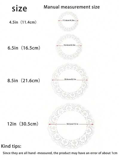 100 قطعة من الدانتيل الورقي الأبيض الدائري، أطباق ورقية تأشيرية قابلة للتخلص منها، للأعمال اليدوية، ديكور المائدة، الحفلات، الأعراس، الكيك، الحلويات، المقرمشات، المشوي، المقلي، بيع الأطعمة